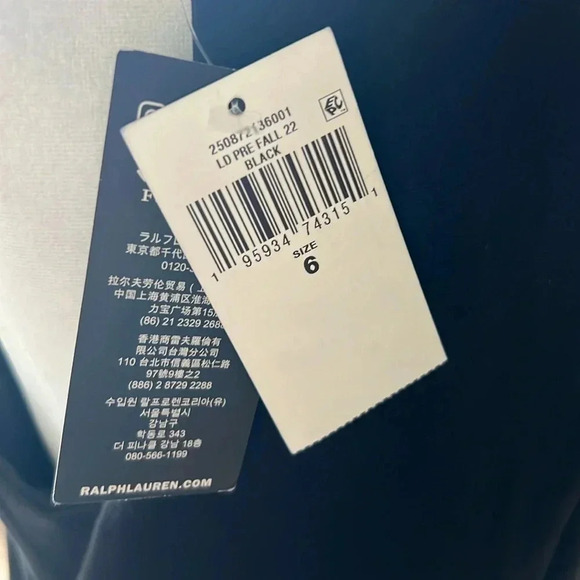 NWT Lauren Ralph Lauren Sleeveless Black Midi Ponte Dress Size 6 - Picture 5 of 7